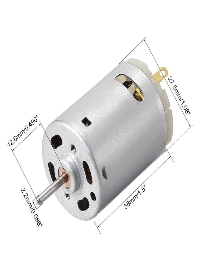 EX ELECTRONIX Express 9V Heavy Duty DC Motor 12,500 RPM Max (1.08" Diameter x 1.48" Length) - Image 2
